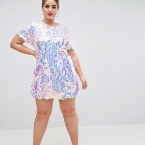 Misguided Plus Sequin Festival Dress - BRAND NEW